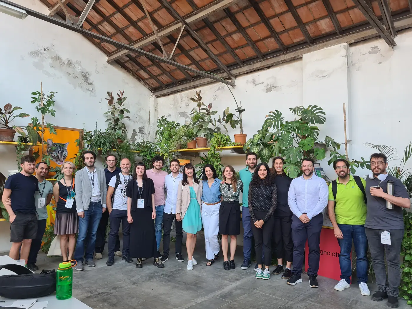 Large Patio group photo in an indoor garden venue